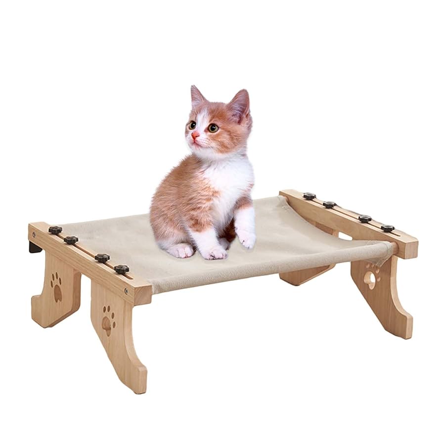 Amazon.co.jp: BNANDXC 木製最新猫ハンモック、無垢材猫吊り